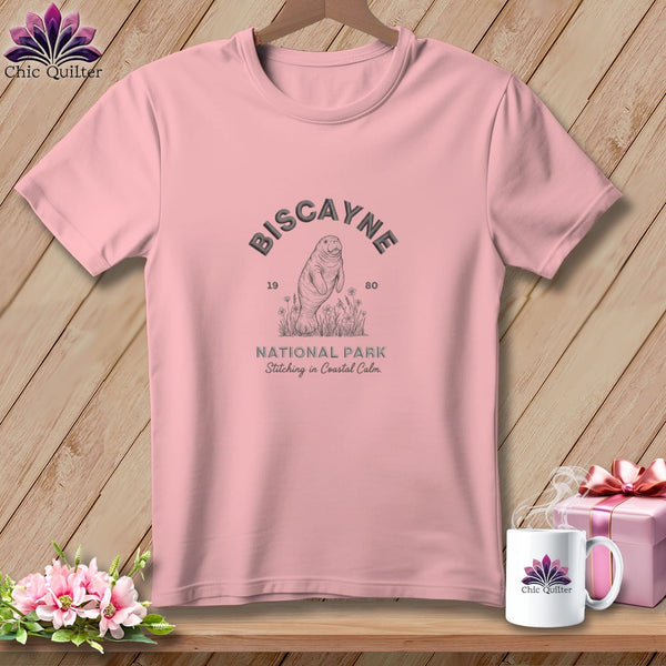 MyDesigns Physical Item S / Pink Biscayne National Park, Stitchin In Beauty ~ Relaxed Fit Tee