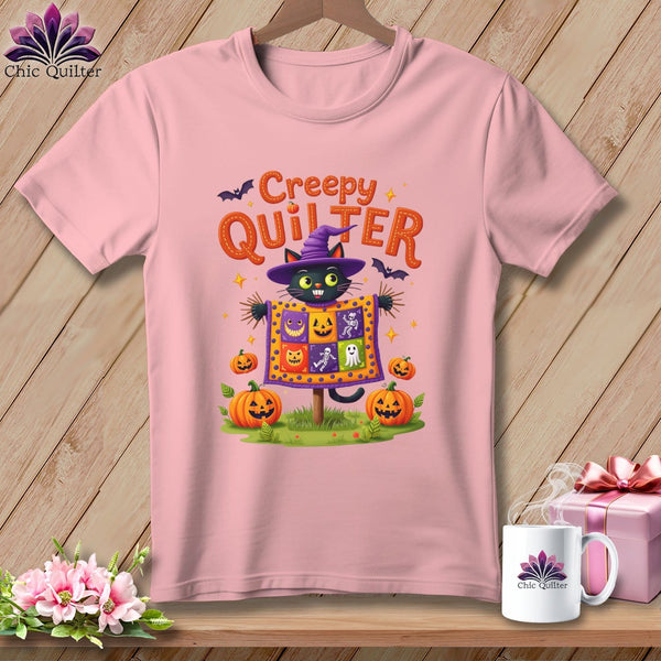 MyDesigns Physical Item S / Pink CREEPY QUILTER ~ Relaxed Fit Tee