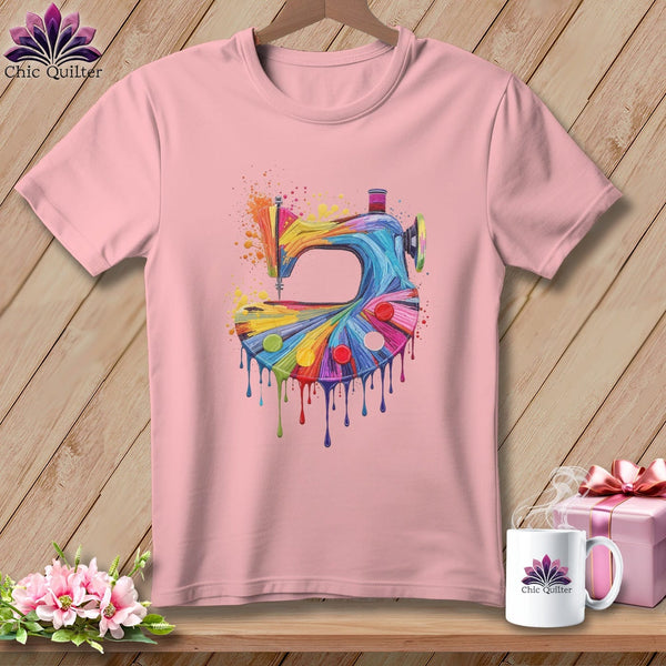 MyDesigns Physical Item S / Pink Dripping Stitches ~ Relaxed Fit Tee