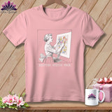 MyDesigns Physical Item S / Pink El-Seam--Nor Roosevelt - Resting Stitch Face ~ Relaxed Fit Tee