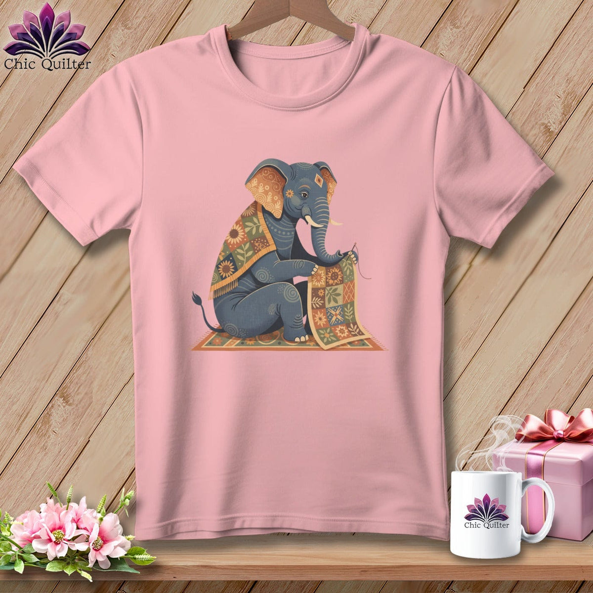 MyDesigns Physical Item S / Pink Elephant Emperor Stitcher ~ Relaxed Fit Tee