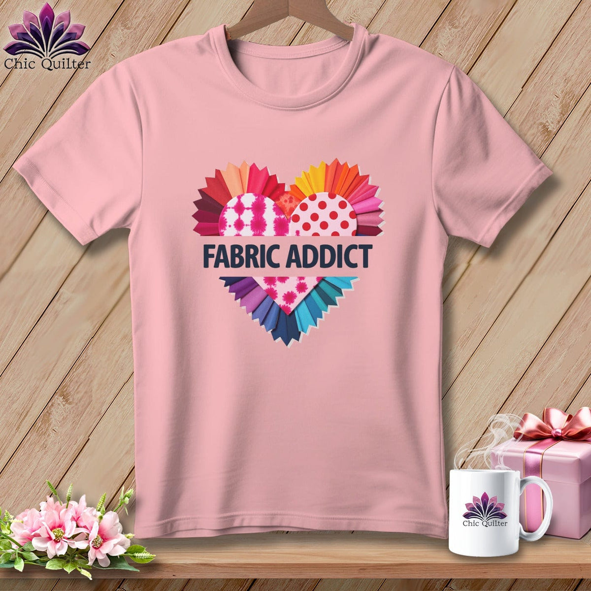 MyDesigns Physical Item S / Pink Fabric Adict ~ Relaxed Fit Tee