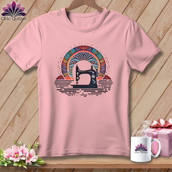MyDesigns Physical Item S / Pink Feathered Stitches ~ Relaxed Fit Tee