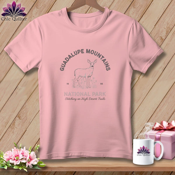 MyDesigns Physical Item S / Pink Guadalupe Mountains National Park, Stitchin In Beauty ~ Relaxed Fit Tee