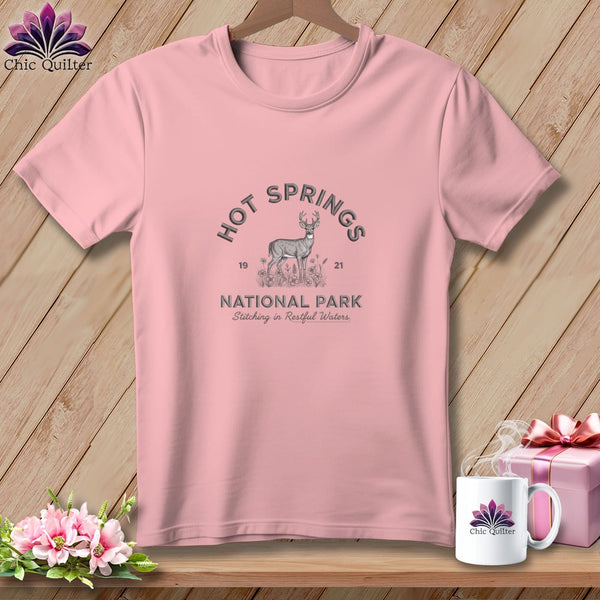MyDesigns Physical Item S / Pink Hot Springs National Park, Stitchin In Beauty ~ Relaxed Fit Tee