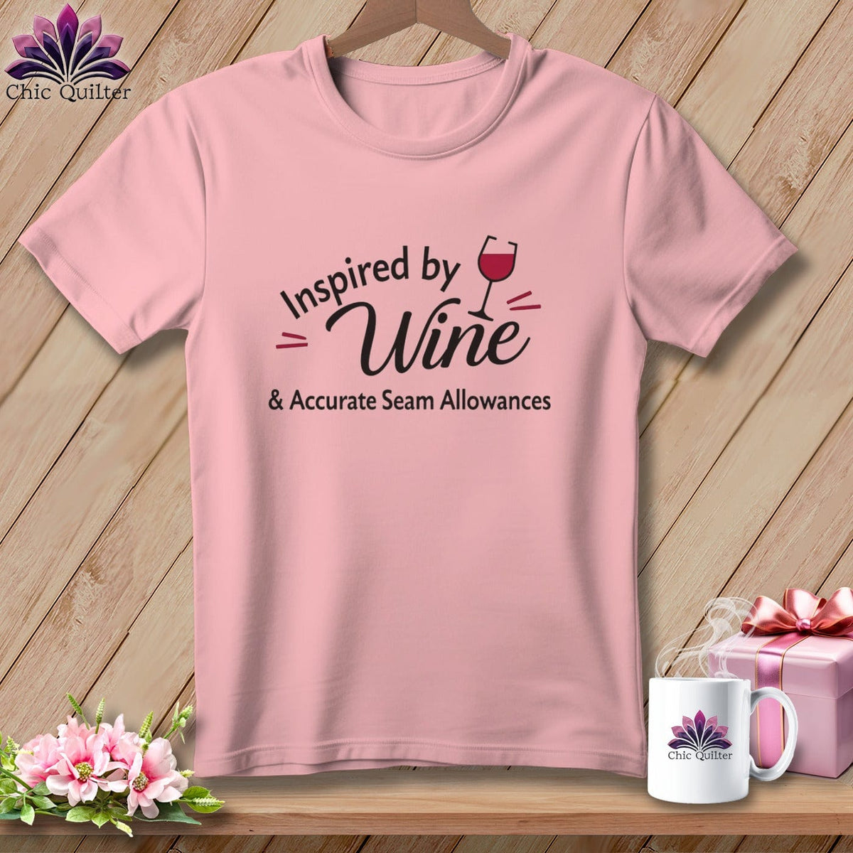 MyDesigns Physical Item S / Pink Inspired by Wine ~ Relaxed Fit Tee
