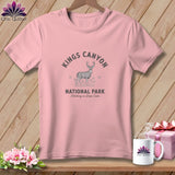 MyDesigns Physical Item S / Pink Kings Canyon National Park, Stitchin In Beauty ~ Relaxed Fit Tee