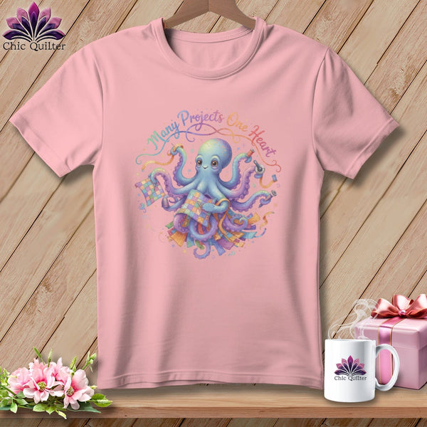 MyDesigns Physical Item S / Pink Many Projects One Heart ~ Relaxed Fit Tee