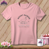 MyDesigns Physical Item S / Pink Mount Rainier National Park, Stitchin In Beauty ~ Relaxed Fit Tee