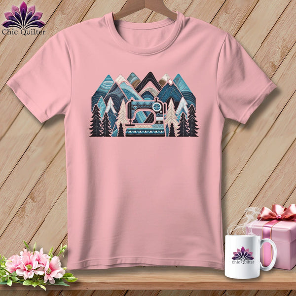 MyDesigns Physical Item S / Pink Patchwork Mountain Dreams ~ Relaxed Fit Tee