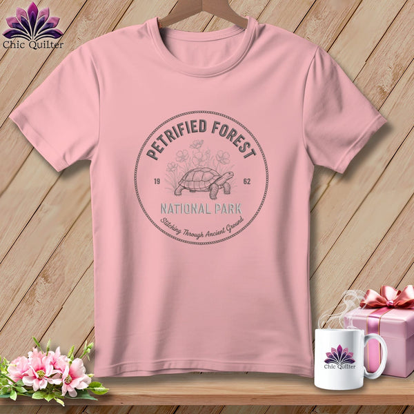 MyDesigns Physical Item S / Pink Petrified Forest National Park, Stitchin In Beauty ~ Relaxed Fit Tee