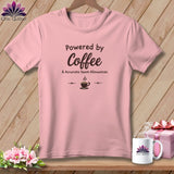 MyDesigns Physical Item S / Pink Powered by Coffee ~ Relaxed Fit Tee