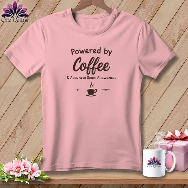 MyDesigns Physical Item S / Pink Powered by Coffee ~ Relaxed Fit Tee