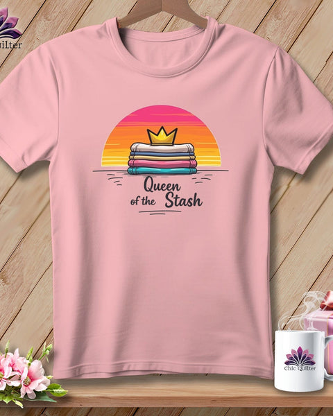 MyDesigns Physical Item S / Pink Queen of the Stash ~ Relaxed Fit Tee