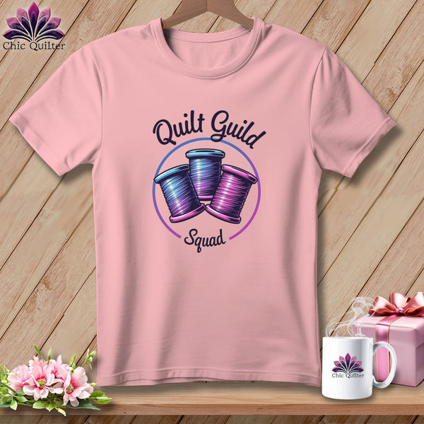 MyDesigns Physical Item S / Pink Quilt Guild Squad ~ Relaxed Fit Tee