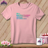 MyDesigns Physical Item S / Pink Quilteontologist: Clenched Cheeks ~ Relaxed Fit Tee
