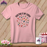 MyDesigns Physical Item S / Pink Quilting is My Cardio ~ Relaxed Fit Tee