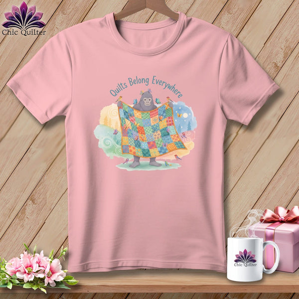 MyDesigns Physical Item S / Pink Quilts Belong Everywhere! ~ Relaxed Fit Tee