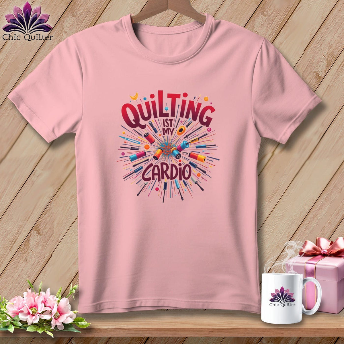 MyDesigns Physical Item S / Pink Quiting Power ~ Relaxed Fit Tee