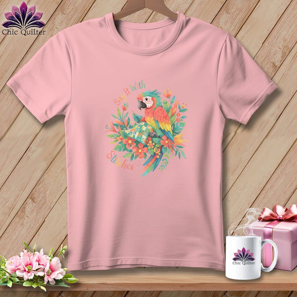 MyDesigns Physical Item S / Pink Say It With Stitches ~ Relaxed Fit Tee