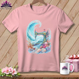MyDesigns Physical Item S / Pink Seaside Stitcher ~ Relaxed Fit Tee