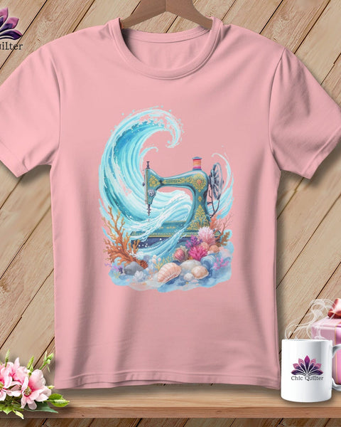 MyDesigns Physical Item S / Pink Seaside Stitcher ~ Relaxed Fit Tee