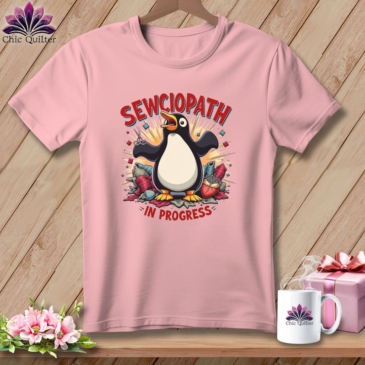MyDesigns Physical Item S / Pink Sewciopath ~ Relaxed Fit Tee