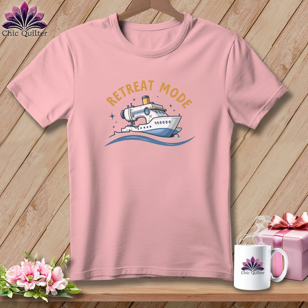 MyDesigns Physical Item S / Pink Sewing Ship Retreat Mode ~ Relaxed Fit Tee