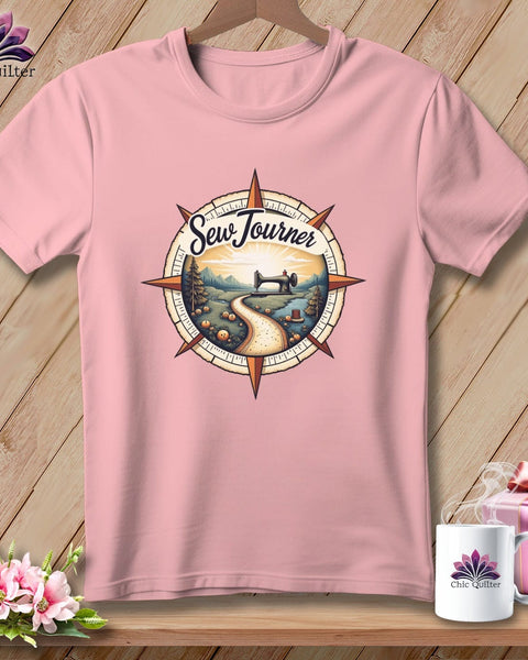 MyDesigns Physical Item S / Pink SewJourner ~ Relaxed Fit Tee