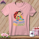 MyDesigns Physical Item S / Pink Small Stitches Big Impact ~ Relaxed Fit Tee