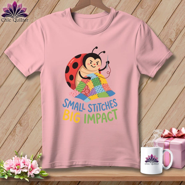 MyDesigns Physical Item S / Pink Small Stitches Big Impact ~ Relaxed Fit Tee