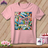 MyDesigns Physical Item S / Pink Stained Glass Stitches ~ Relaxed Fit Tee
