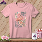 MyDesigns Physical Item S / Pink Stand Tall And Quilt ~ Relaxed Fit Tee