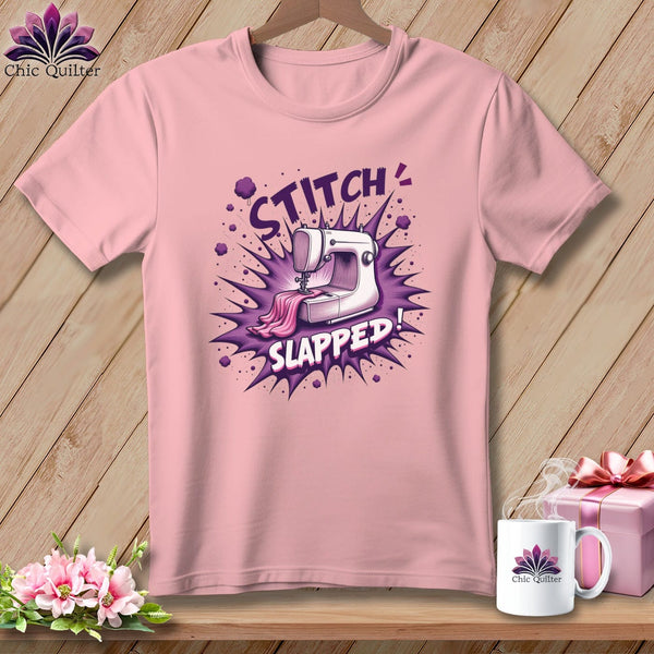 MyDesigns Physical Item S / Pink Stitch Slapped ~ Relaxed Fit Tee