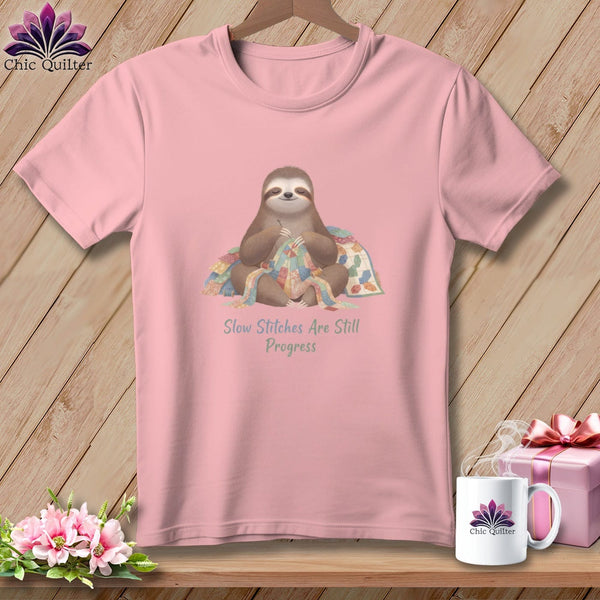 MyDesigns Physical Item S / Pink Stitch Sloth Vibes ~ Relaxed Fit Tee