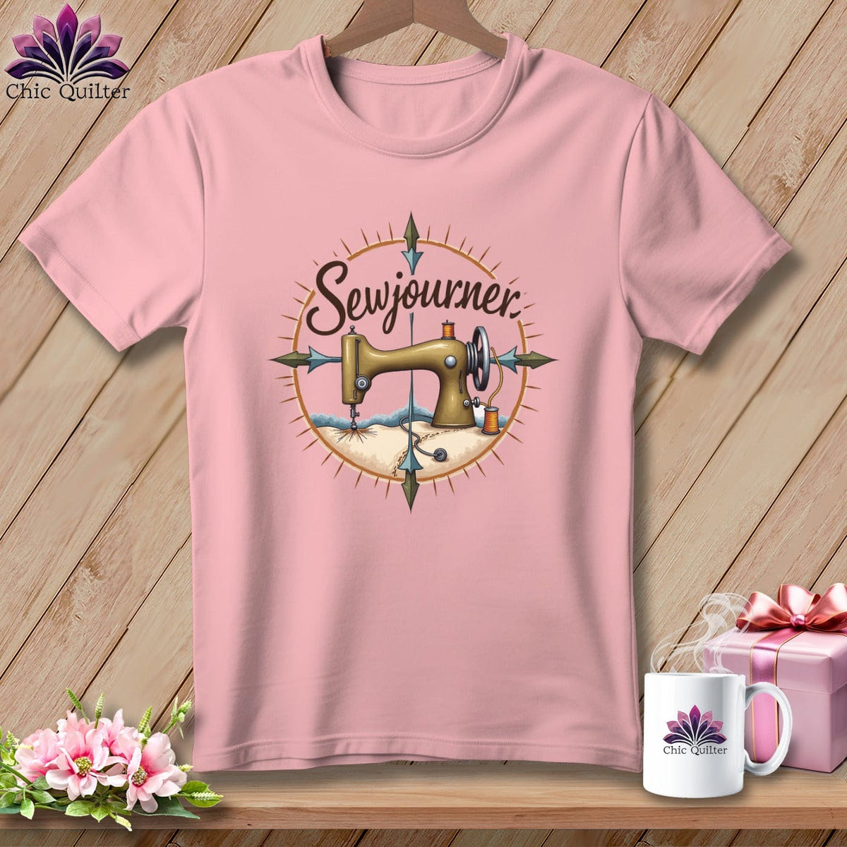 MyDesigns Physical Item S / Pink Stitchers Journey ~ Relaxed Fit Tee