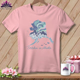 MyDesigns Physical Item S / Pink Stitchin' in Alaska ~ Relaxed Fit Tee