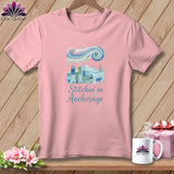 MyDesigns Physical Item S / Pink Stitchin' in Anchorage ~ Relaxed Fit Tee