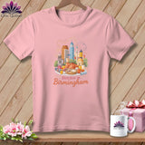 MyDesigns Physical Item S / Pink Stitchin' in Birmingham ~ Relaxed Fit Tee