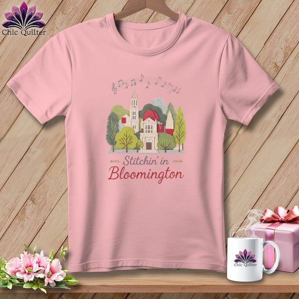 MyDesigns Physical Item S / Pink Stitchin' in Bloomington ~ Relaxed Fit Tee