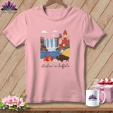 MyDesigns Physical Item S / Pink Stitchin' in Buffalo ~ Relaxed Fit Tee