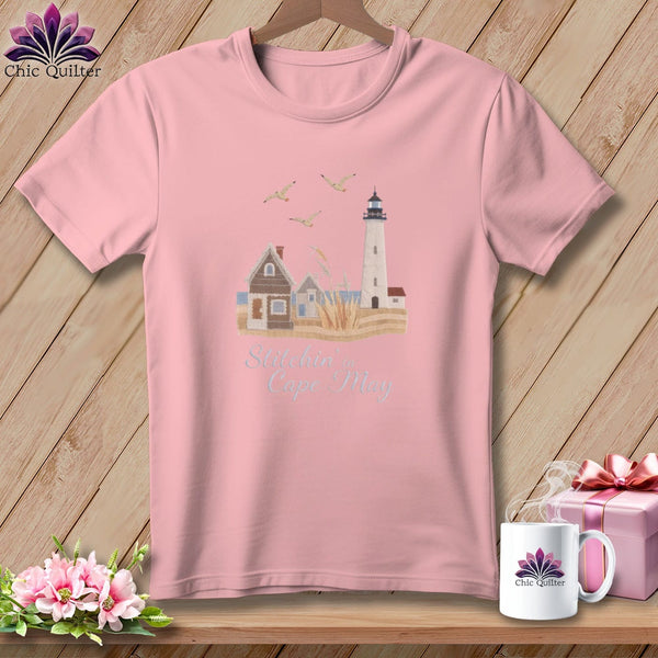 MyDesigns Physical Item S / Pink Stitchin' in Cape May ~ Relaxed Fit Tee