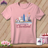 MyDesigns Physical Item S / Pink Stitchin' in Cleveland ~ Relaxed Fit Tee