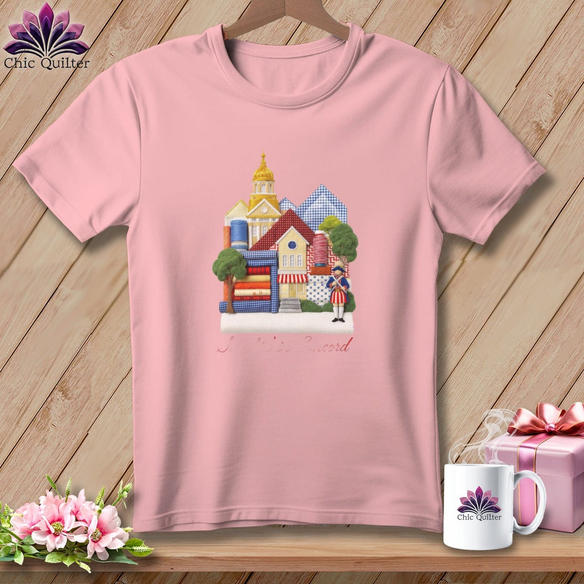 MyDesigns Physical Item S / Pink Stitchin' in Concord ~ Relaxed Fit Tee