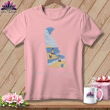 MyDesigns Physical Item S / Pink Stitchin' in Delaware ~ Relaxed Fit Tee