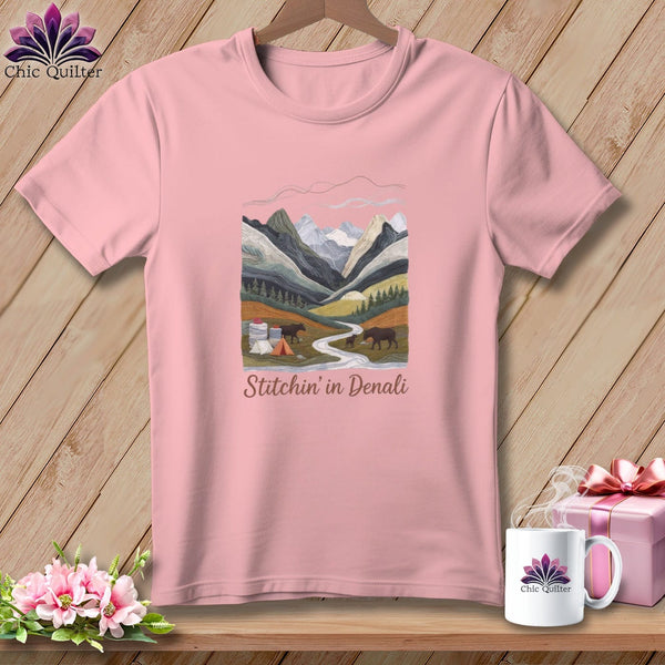 MyDesigns Physical Item S / Pink Stitchin' in Denali National Park ~ Relaxed Fit Tee