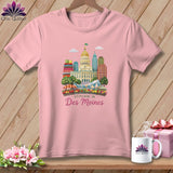 MyDesigns Physical Item S / Pink Stitchin' in Des Moines ~ Relaxed Fit Tee