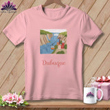 MyDesigns Physical Item S / Pink Stitchin' in Dubuque ~ Relaxed Fit Tee