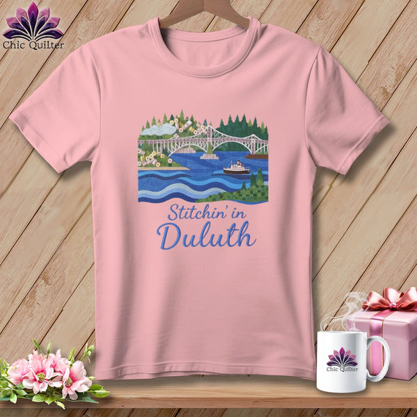 MyDesigns Physical Item S / Pink Stitchin' in Duluth ~ Relaxed Fit Tee