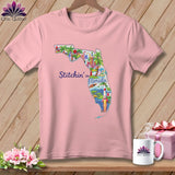 MyDesigns Physical Item S / Pink Stitchin' in Florida ~ Relaxed Fit Tee